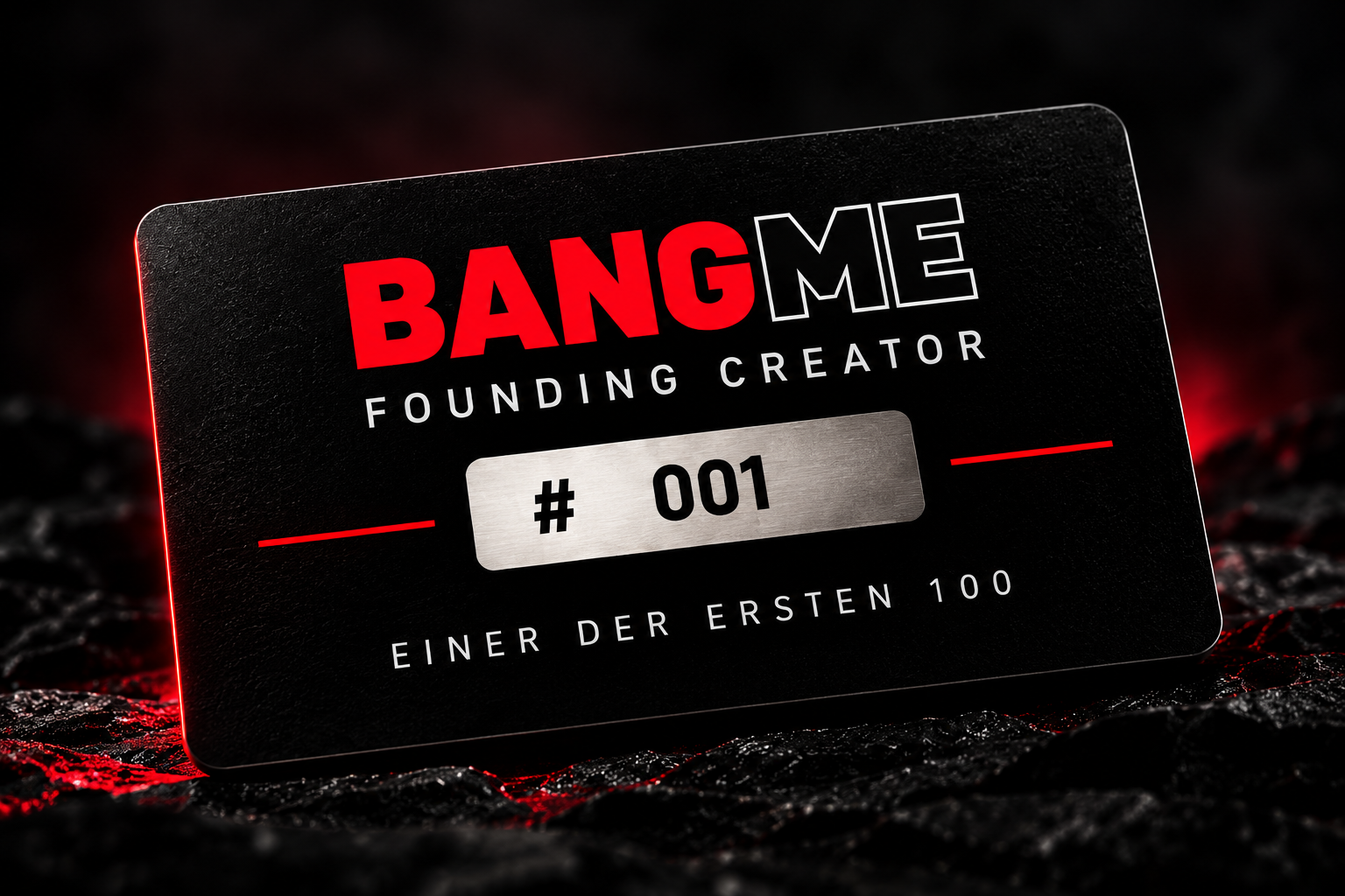 BangMe Founding Creator Card